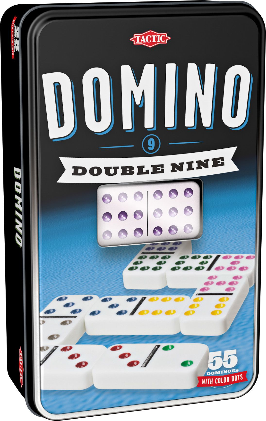 Tactic Domino Double 9 - Dominospel - Wit - Kunststof