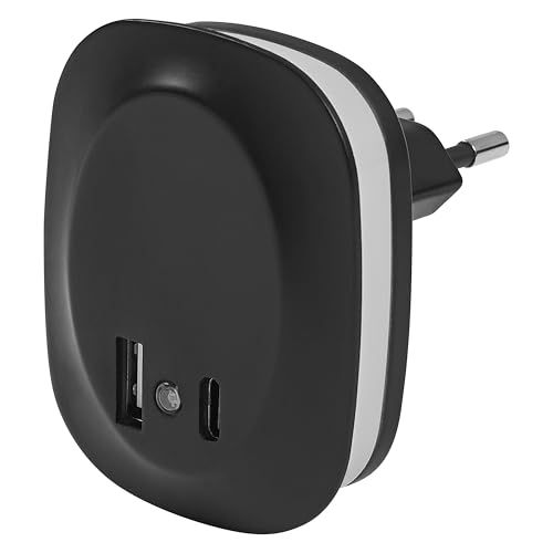 OSRAM LUNETTA EDGE plug-in nachtlamp, zwart