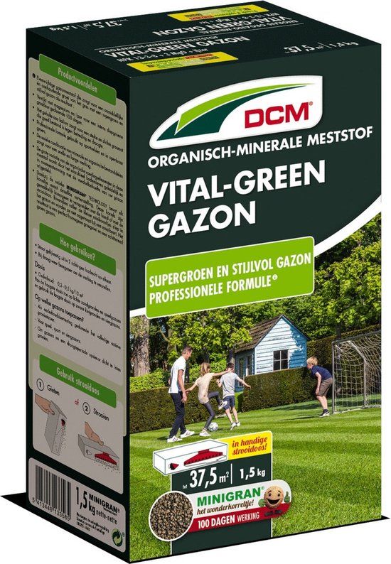 DCM Vital-Green Gazonmeststoffen - 1.5 kg