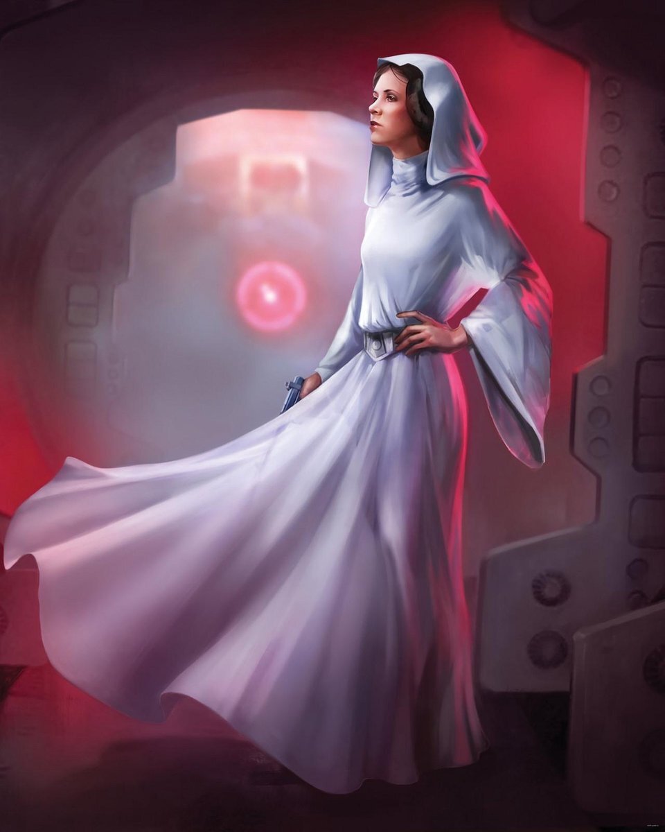 KOMAR Star Wars Classic Leia Vlies Fotobehang 200x250cm 4-banen