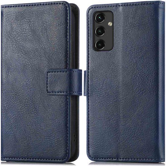 iMoshion Book Case Samsung Galaxy A14 (5G/4G) - Donkerblauw - Met Pasjeshouder