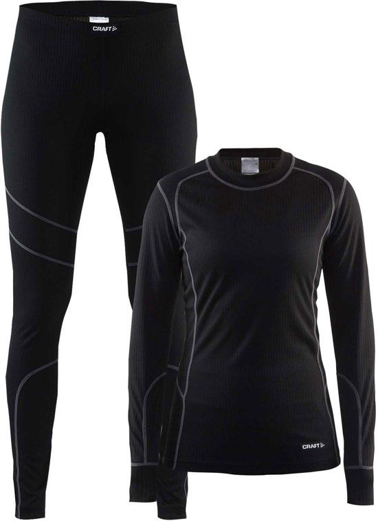 Craft Baselayer Set W 1905331 - Sportkledingset - Black/Granite - Dames - Maat S