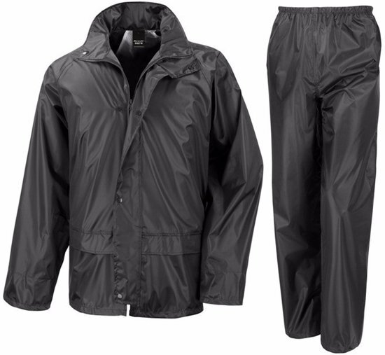 Result Zwart All Weather regenpak voor volwassenen 2xl 46/56 - regenkleding