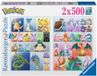 Ravensburger Pokémon-puzzel, 12000229, 2 x 500 stukjes