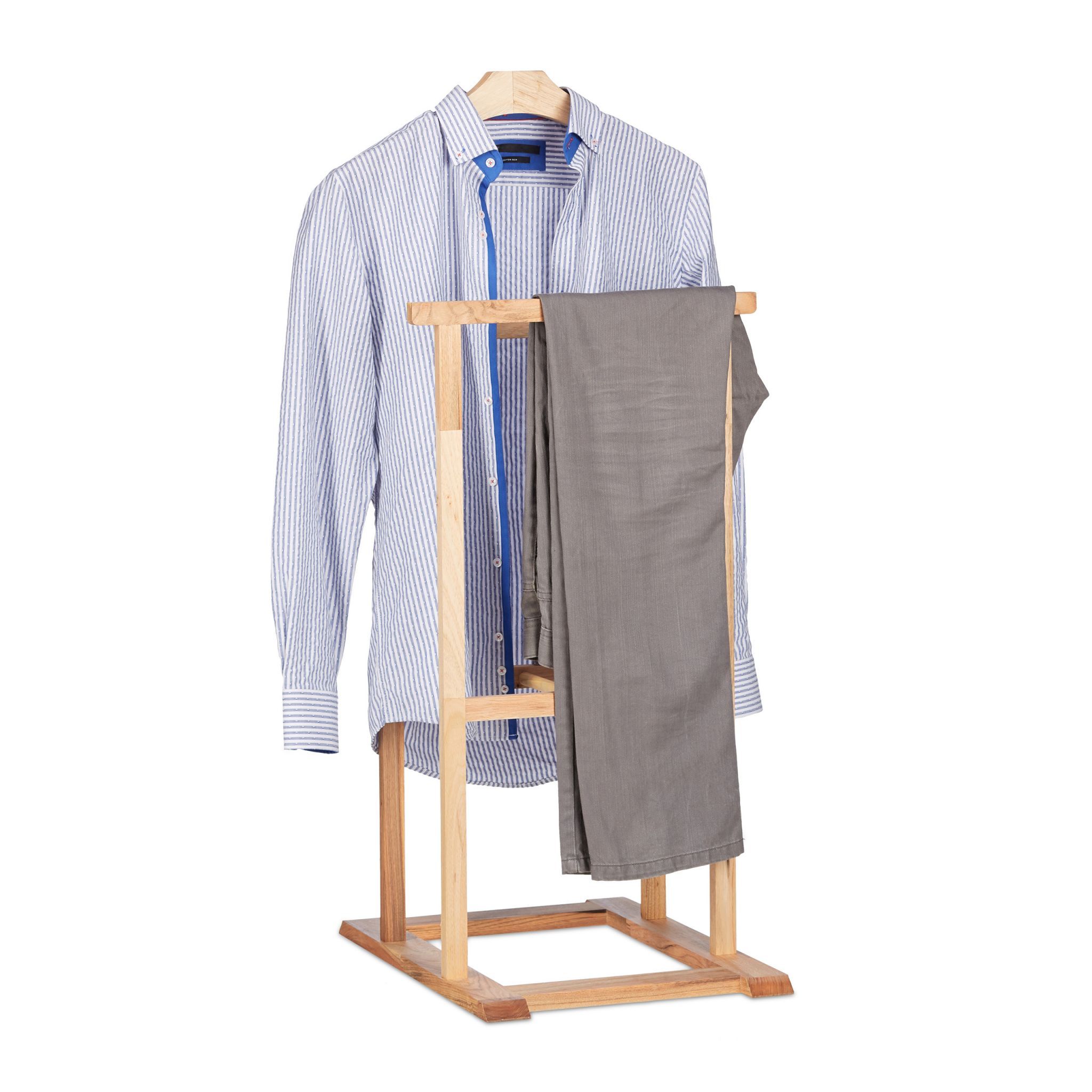 Relaxdays Dressboy - Hout - Lichtbruin