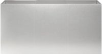 vidaXL Plantenbak zilver 120 x 40 x 60 cm roestvrij staal