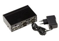 KALEA-INFORMATIQUE Seriële COM RS232 DB9 Splitter Type die identiek 1 ingangsbron dupliceert naar 4 gelijktijdige RS-232 uitgangen