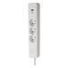 DEBFLEX Stekkerdoos met schakelaar - 3 stopcontacten 2P+T 16A + 1 USB-A + 1 USB-C 3,4A - Ideaal voor meerdere aansluitingen - 1,5 m snoer - Wit