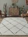 Bahar Shaggy – tapis à poils longs style scandinave, noir et blanc, 80 x 150 cm