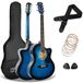 3rd Avenue 4/4 Elektro-Akoestische Gitaarset met Ingebouwde Tuner, Blauw