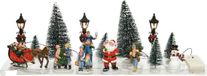 Lumineo Kerstdorp figuurtjes - Set 16-delig - Met LED Verlichting