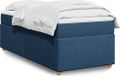 Maison Exclusive - Sommier à lattes de lit avec matelas bleu 90x200 cm tissu