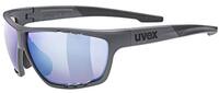 UVEX Unisex - Sportstyle 706 CV Sportbril, grijs mat/amber, één maat