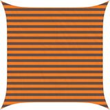 vidaXL Zonneschaduw 2,5 x 2,5 m Oranje en bruin Vierkant