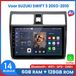 Awesafe 6+128GB Android14 Carplay Autoradio - 8 Kern V1PRO - Geschikt Voor SUZUKI SWIFT 3 2003-2010 - Draadloze Carplay Android Auto - Touchscreen - GPS Navigatie 4G WiFi - Bluetooth Radio