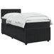 vidaXL Boxspringbed met matras, zwart, 90 x 200 cm, fluweel