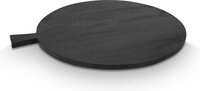 vtwonen Rond Dienblad - Zwart - Hout - 52x45cm