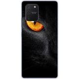 Samsung Galaxy S10 Lite Oeil de panthere bedrukt siliconen hoesje