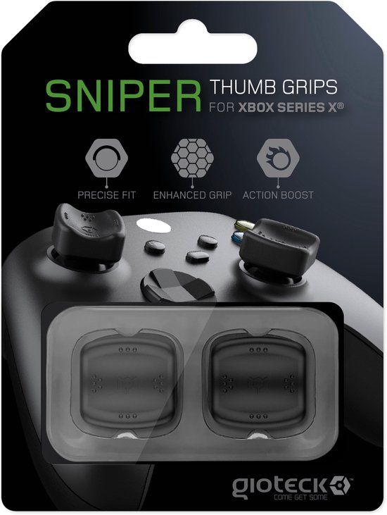Gioteck Sniper Precisie Duimgrepen Zwart - Xbox Series X/S