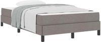 vidaXL Boxspringbed Taupe 120 x 200 cm Stof