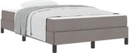 vidaXL Lit boxspring Taupe 120 x 200 cm Tissu