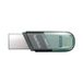 SanDisk iXpand Flash Drive Flip USB flash drive 64 GB USB Type-A / Lightning 3.2 Gen 1 Grijs, Zilver, Transparant