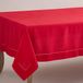 SARO LIFESTYLE Rochester Collection tafelkleed, 100% polyester, rood