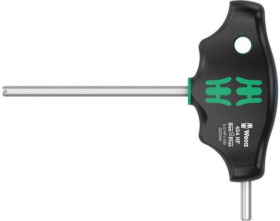 Wera 05023342001 Hex-Plus HF T-greep Zeskant-Schroevendraaier - 5 x 100mm - 454