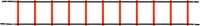 Avento Speedladder - Loopladder voetbal - 4 Meter - Oranje