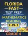 Florida FAST Test Prep Grade 4: Lecture et mathématiques
