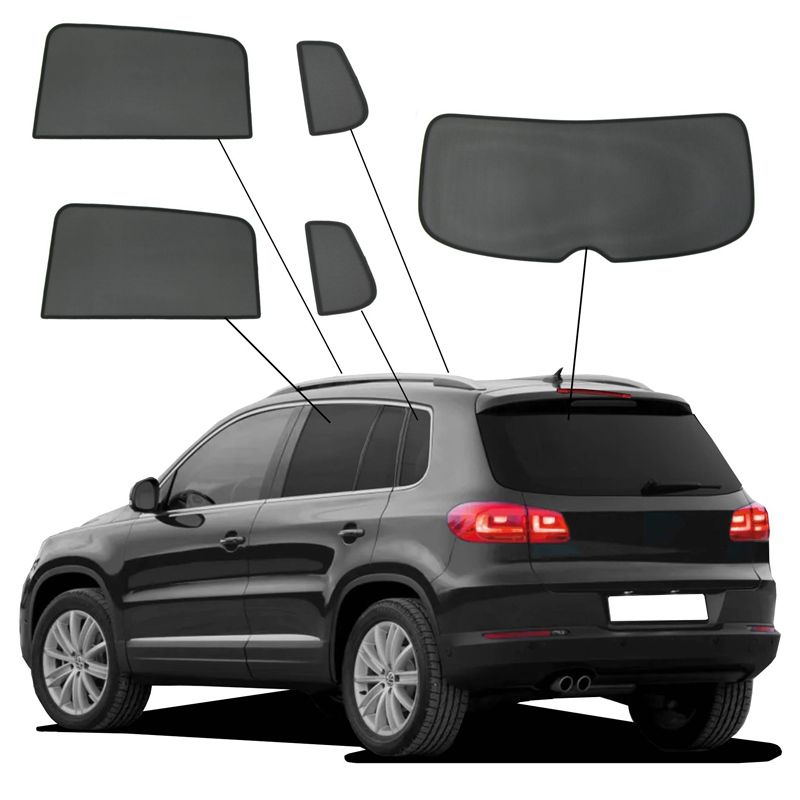 SunClip Zicht- & Zonwering passend voor Volkswagen Tiguan (5N) 2007-2016
