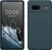 kwmobile telefoonhoesje geschikt voor Google Pixel 7a - Hoesje met siliconen coating - Smartphone case in leisteen