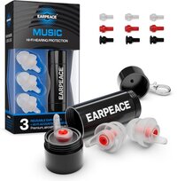 EarPeace Festival Oordopjes - Herbruikbare Partyplugs - Gehoorbescherming 26 dB - Transparant