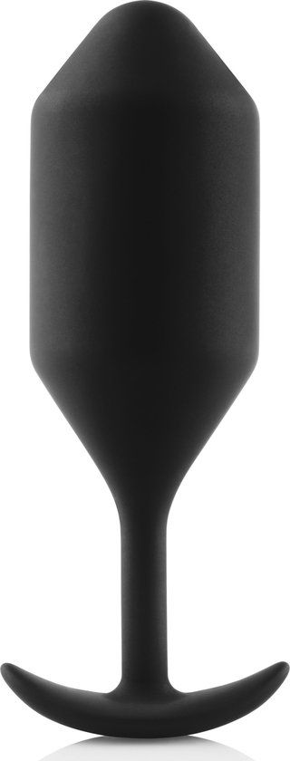 B-Vibe Snug Butt Plug 4 - Zwart - 4.40 cm