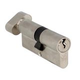 Amig - Veiligheidscilinder - Deurslot - 15 mm nok - Inclusief 3 sleutels - Matzilver - Afmetingen: 54 (27-27 mm)