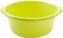 Set van 2x stuks kunststof teiltjes/afwasbakken rond 6 liter groen - Afmetingen 34 x 32 x 14 cm