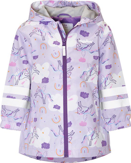 Playshoes Regenjas Unicorns Paars Maat 116