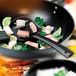FACKELMANN Wok Asia Line, keukenhulp van kunststof, lepel voor gecoate potten en pannen (kleur: zwart), hoeveelheid: 1 stuk