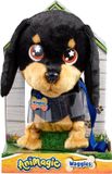 Goliath Animagic Waggles Knuffel Hond - Zwart - Interactieve Knuffel - Wandel en communiceer met Waggles