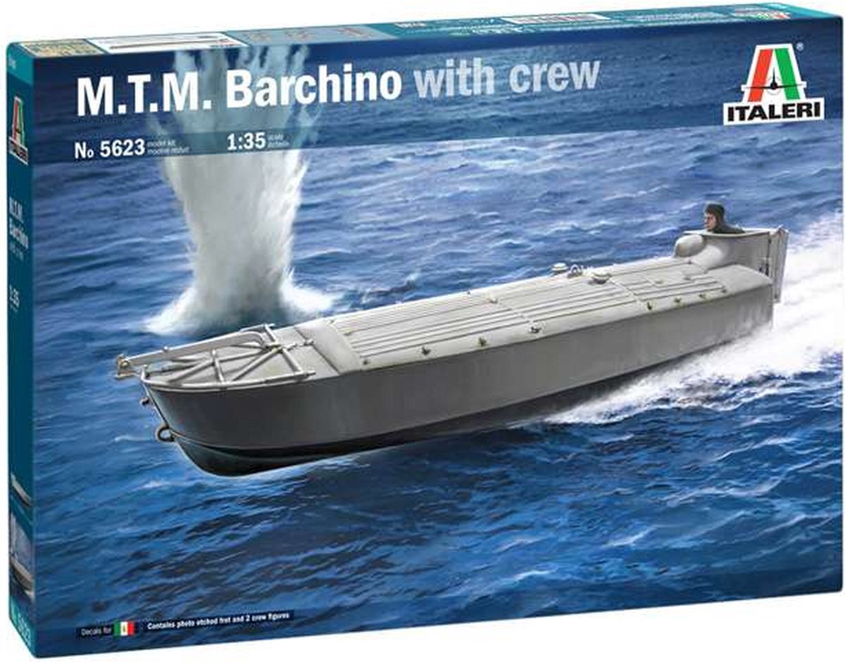 Italeri 1:35 5623 M.T.M. Barchino with crew Plastic kit