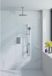 FortiFura Calvi Inbouw Regendoucheset - Thermostatisch - Geborsteld RVS