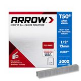 Arrow 508IP T50-nietjes, 1,27 cm, voor bekleding, bouw, meubels, ambachten, 5000 stuks