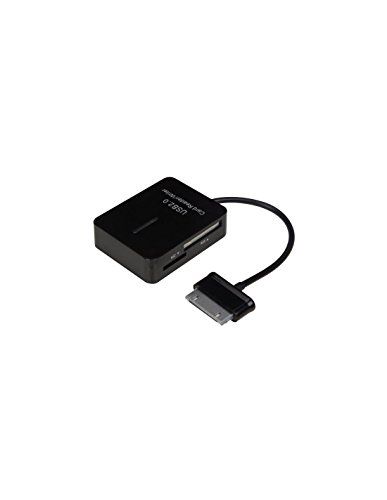 Velleman PCMP78B Samsung Galaxy Tab OTG card reader with cable, black