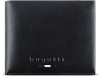 Bugatti Romeo Portemonnee RFID-bescherming Leer 11.5 cm - Mannen - Horizontaal - zwart