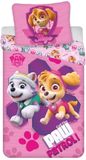 Paw Patrol dekbedovertrek 140 x 200 cm - 70 x 90 cm Roze Katoen
