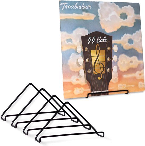 Platen Muur Houder | 4 Stuks | Mat Zwart Metaal