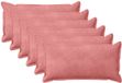 vidaXL Taie d'oreiller 6 pièces Rose 40 x 80 cm Velours