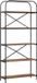 vidaXL Boekenplank - 5-laags - 80 x 30 x 183 cm - Bewerkt hout - Oudhout