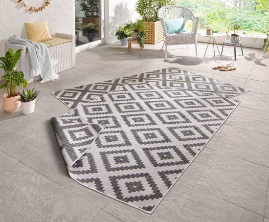 Bougari Modern vloerkleed Malta 103132 80x150 cm Grijs & Crème