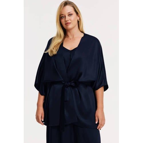 YOEK Morning Muse kimono blauw